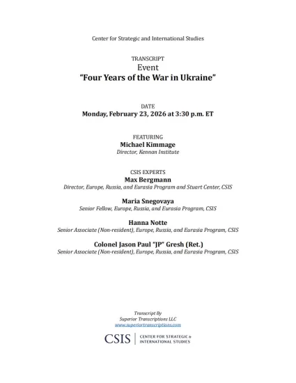 【CSIS】乌克兰战争的四年（对话稿）-易外刊-英语外刊杂志电子版PDF下载网站