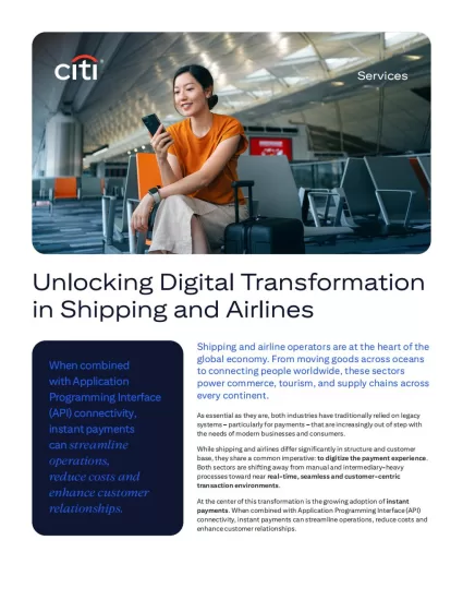【花旗银行】开启航运和航空业的数字化转型-易外刊-英语外刊杂志电子版PDF下载网站